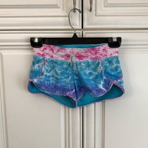 Rare Reversible Ivivva girls Underwater Paradise board shorts